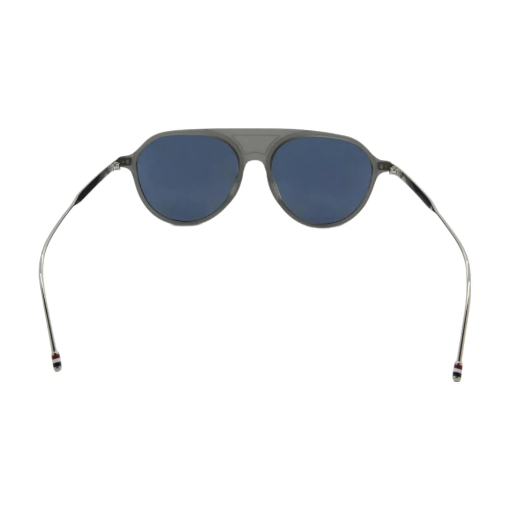 THOM BROWNE | Grey / Silver Aviator Style Sunglasses TB-809 Made in Japan